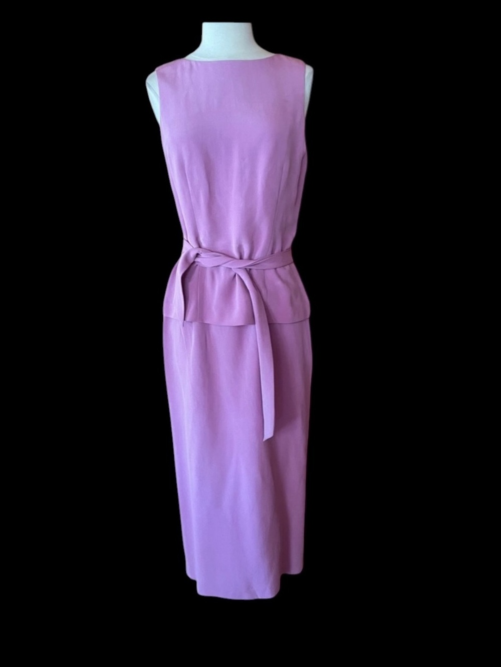 NWT 1980s YL by Yair 100% Silk Lilac Gown